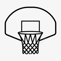 篮板篮球圈投篮传球图标高清图片