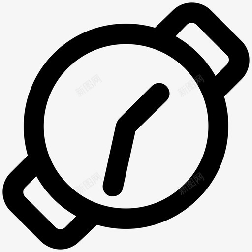 手表当代手持式手表图标svg_新图网 https://ixintu.com 准时 太阳刻度盘 当代 手持式手表 手表 时尚大胆的线条图标 计时器