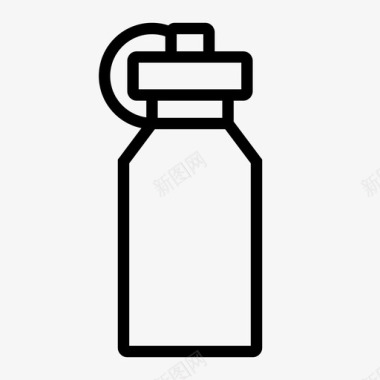 水瓶液体水化图标图标
