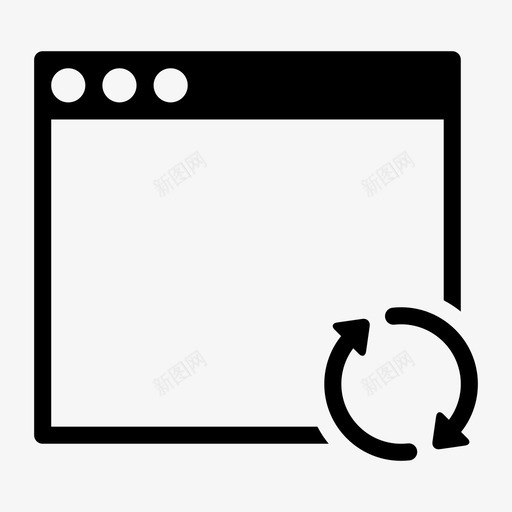 浏览器更新同步图标svg_新图网 https://ixintu.com mozilla opera safari smoothfill界面 刷新 同步 更新 浏览器 界面 窗口 箭头