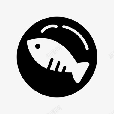 鱼海鲜鲑鱼图标图标