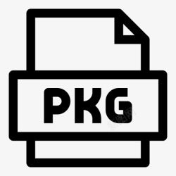 压缩文件扩展名pkg文件symbian包文件数字图书馆图标高清图片
