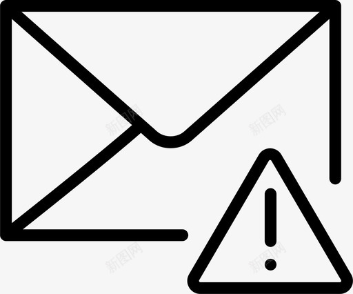 邮件警告通知信件图标svg_新图网 https://ixintu.com smashicons交互概述 交互 信件 地址 感知 电子邮件 警报 通知 邮件警告