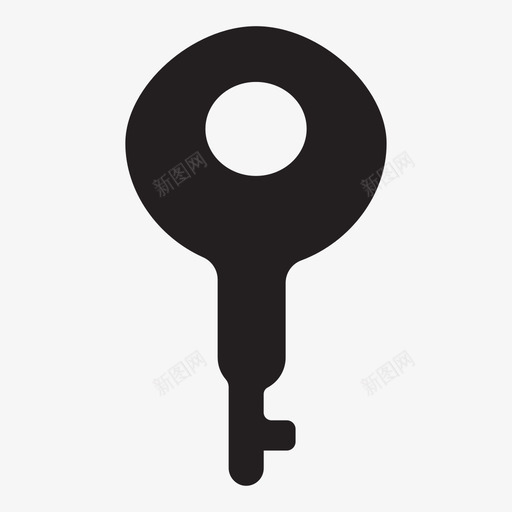 钥匙黄铜锁图标svg_新图网 https://ixintu.com 安全 开锁 秘密 钥匙 锁 锁和钥匙 黄铜