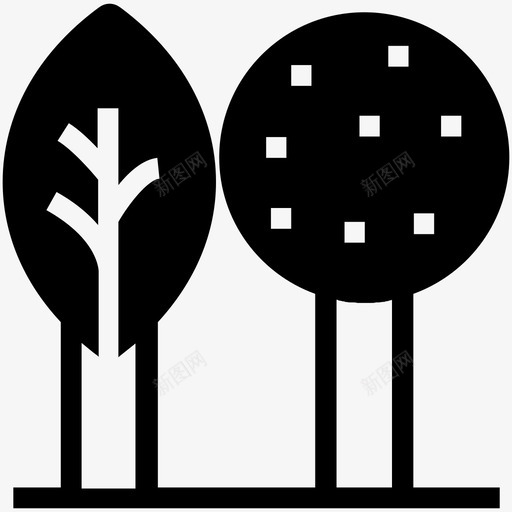 绿化柏树装饰图标svg_新图网 https://ixintu.com 景观 柏树 树木 植物 灌木树 绿化 自然 自然创意图标 装饰 风景