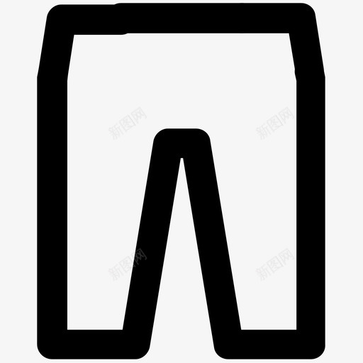 正式的裤子衣服大胆的线条图标svg_新图网 https://ixintu.com 正式的裤子 衣服大胆的线条图标