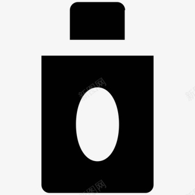 护手霜时尚大胆的固体图标图标