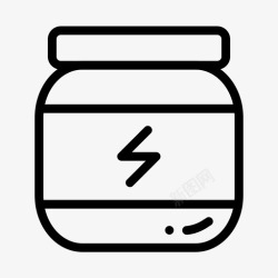 运动补充剂健身补充剂健身能量图标高清图片