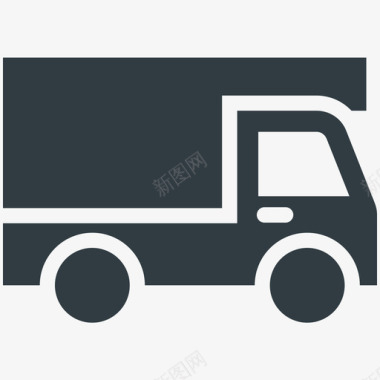 自卸卡车运输冷标图标图标