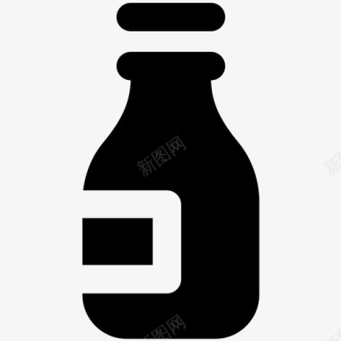 液体瓶衣服大胆的固体图标图标