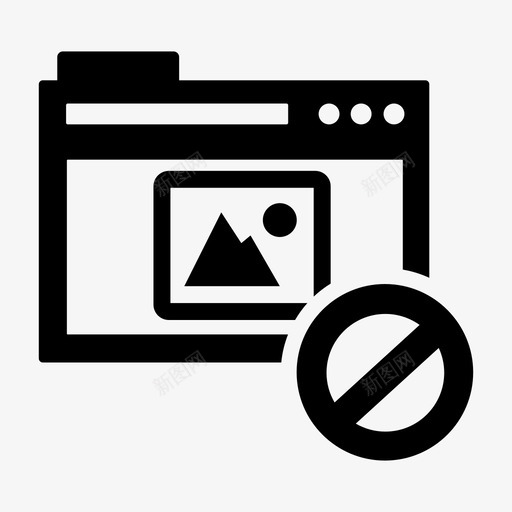 阻止web内容选项卡显示块图标svg_新图网 https://ixintu.com 图像 对象 文章 显示块 材料 网站 选项卡 阻止web内容 页面 项目