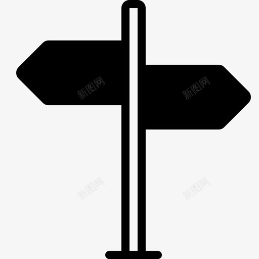 标志杆方向显示图标svg_新图网 https://ixintu.com 信号 方向 显示 标志杆 汽车和交通标志图标 街道标志 通知