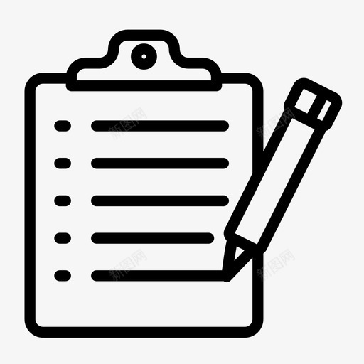 剪贴板待办事项报告图标svg_新图网 https://ixintu.com 书写 列表 剪贴板 复选标记 待办事项 报告 数据 检查表 纸张