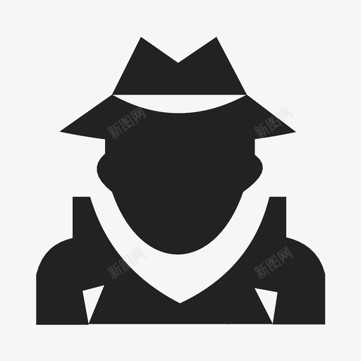 侦探调查警察图标svg_新图网 https://ixintu.com 人 侦探 化身 发现 犯罪 警官 警察 调查 谋杀 间谍
