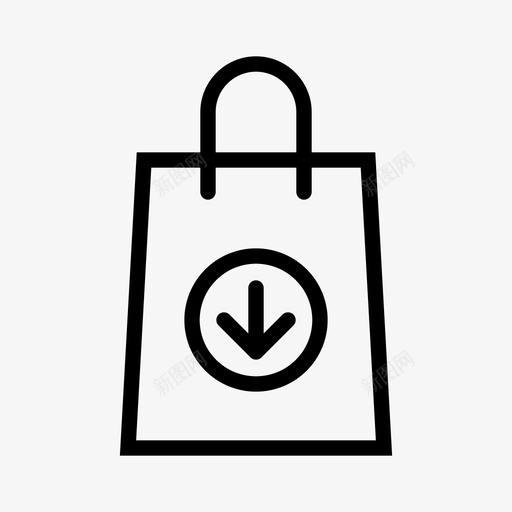 购物袋市场信息图标svg_新图网 https://ixintu.com 估计 信息 分析 危险 市场 电子商务 购物电子商务 购物袋