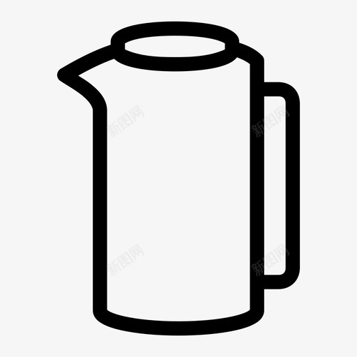 水罐物品材料图标svg_新图网 https://ixintu.com 家庭用品 早餐介质 材料 水罐 物品 玻璃杯 陶器 饮料