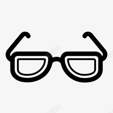 眼镜视觉视野图标图标