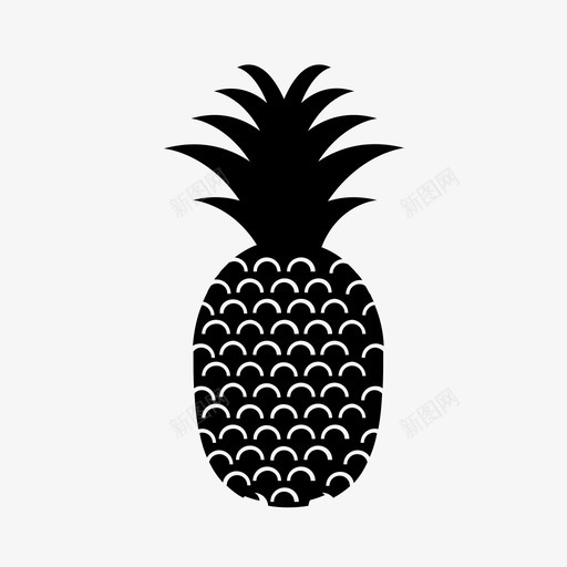 菠萝减肥水果图标svg_新图网 https://ixintu.com 健康 减肥 夏威夷 多汁 好 欢迎光临 水果 甜味 菠萝