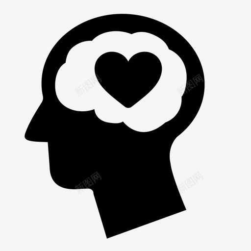 爱思考关系图标svg_新图网 https://ixintu.com 关系 分心 大脑 思想 思考 情感 感觉 爱 男人 男人的想法 诗歌