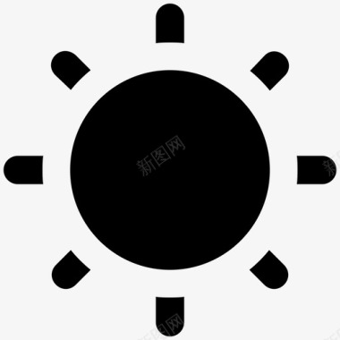 太阳和开发大胆的固体图标图标