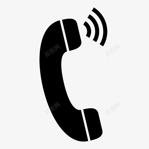 电话接收器发射器通话图标svg_新图网 https://ixintu.com 你好 发射器 回复 接听 电话呼叫 电话接收器 语音 通信 通话 铃声