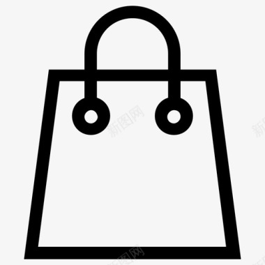 购物袋手提袋超市购物袋图标图标