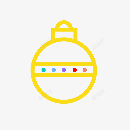 圣诞饰品球炸弹图标svg_新图网 https://ixintu.com 圣诞饰品 时间 桥 炸弹 点 球 装饰