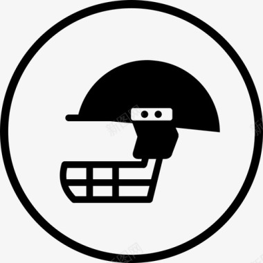 头盔运动安全装备图标图标