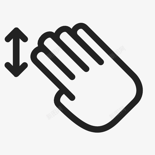 四个手指拖动滑动手势图标svg_新图网 https://ixintu.com 动作 四个手指拖动 手势 注意事项 活动 滑动 用力触碰 轨迹板