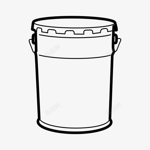 钢制容器仓库油图标svg_新图网 https://ixintu.com 仓库 桶 油 润滑脂 盖子 罐 运输工具 金属 钢制容器