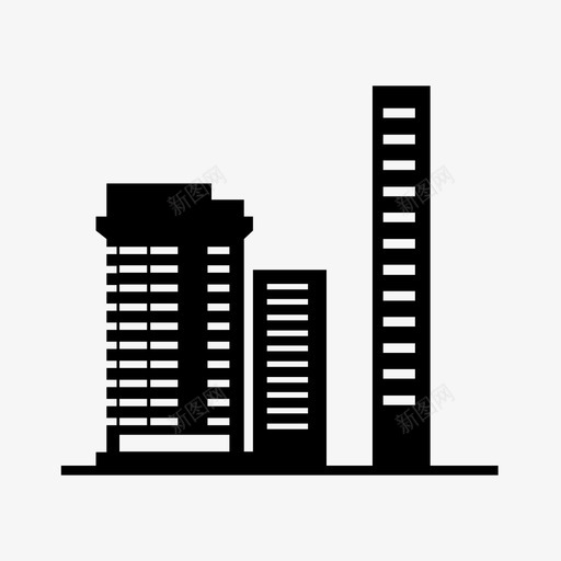 建筑商业综合体图标svg_新图网 https://ixintu.com 位置 商业 商场 建筑 房屋 结构 综合体