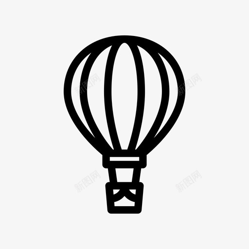 热气球好空气旅行图标svg_新图网 https://ixintu.com 好热 好空气 旅行 气球 气球黑色 热气球 运输 野生动物 飞行