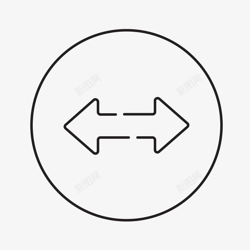 双向交通标志图标svg_新图网 https://ixintu.com 双向交通标志
