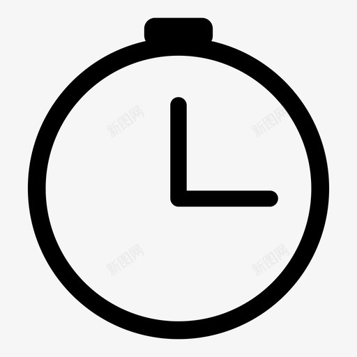 秒表计时器滴答器图标svg_新图网 https://ixintu.com 小时 时钟 滴答器 秒表 节拍器 计时器 闹钟