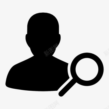 调查用户可疑搜索图标图标