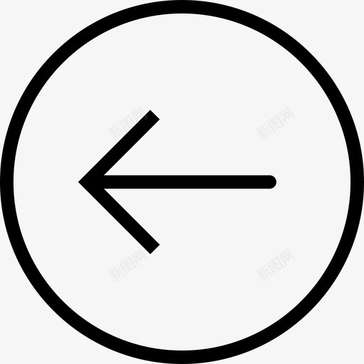 左转向灯符号图标svg_新图网 https://ixintu.com 圆圈 左 指向 指示器 方向 符号 箭头 粉碎图标箭头轮廓 西 转向灯