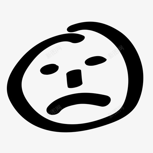 悲伤的脸悲伤圆圆的图标svg_新图网 https://ixintu.com 哭泣 圆圆的 失败 失败者 悲伤 悲伤的脸 男人