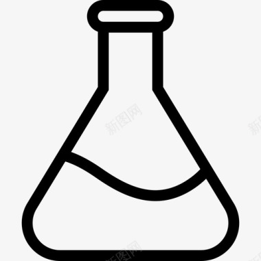 锥形瓶摇瓶科学图标图标