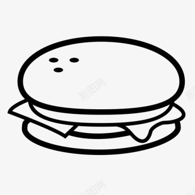 汉堡牛排零食图标图标