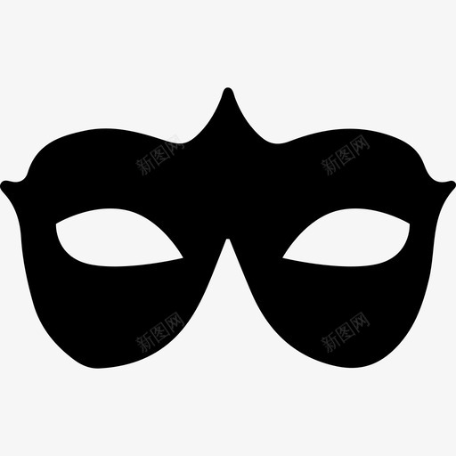 狂欢节面具黑色的形状形状狂欢节面具图标svg_新图网 https://ixintu.com 形状 狂欢节面具 狂欢节面具黑色的形状