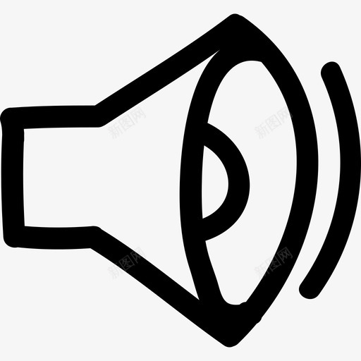 声音手绘扬声器接口符号音乐手绘图标svg_新图网 https://ixintu.com 声音手绘扬声器接口符号 手绘 音乐