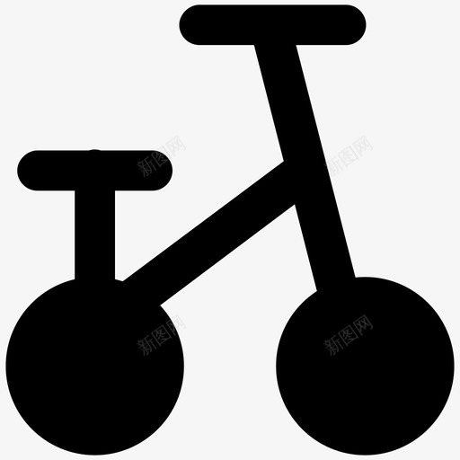 婴儿自行车运输大胆的固体图标svg_新图网 https://ixintu.com 婴儿自行车 运输大胆的固体图标