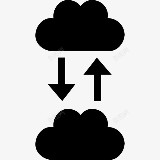 云交换界面符号箭头数据图标svg_新图网 https://ixintu.com 云交换界面符号 数据图标 箭头