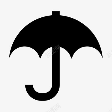 伞遮蔽物荫蔽物图标图标