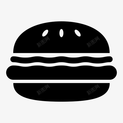 汉堡包一般汉堡包好汉堡图标svg_新图网 https://ixintu.com 一般汉堡包 好汉堡 好汉堡包 快餐 时髦汉堡包 汉堡包 餐车 黑汉堡