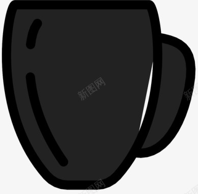 咖啡杯溢出物厨房图标图标