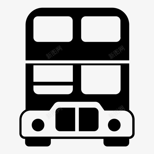 双层两层旅行图标svg_新图网 https://ixintu.com 两层 交通 伦敦 公共交通 公共汽车 双层 旅行 英语 车辆
