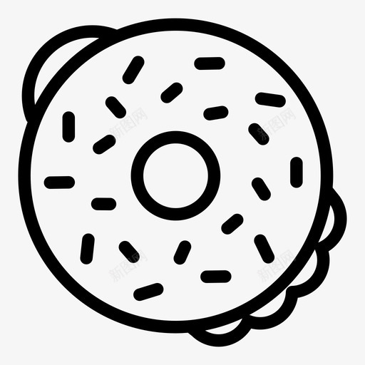 百吉饼芝麻籽糕点图标svg_新图网 https://ixintu.com 早餐 早餐时间 洒 烘焙 甜甜圈 百吉饼 糕点 芝麻籽 面包 面包房 食物