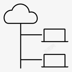 远程链接云连接共享服务器图标高清图片