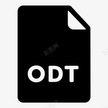 odt文件格式扩展名图标图标